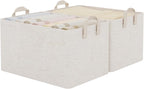 StorageWorks Storage Bins, Shelves Baskets for Organizing, 45L Extra Large Fabric Closet Organizers with Handles, Metal Frame