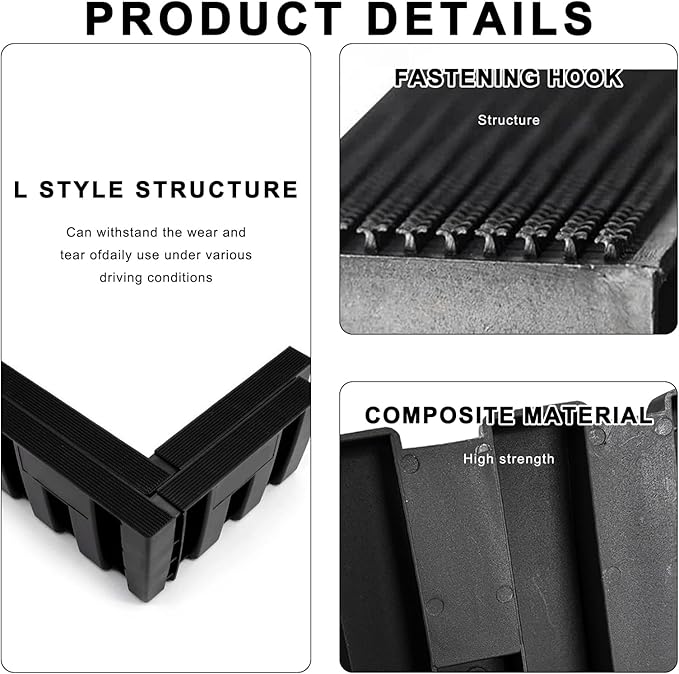 4PCS Multipurpose Cargo Organizer Blocks, Plastic Car Trunk Storage Organizer Blocks Used with Wool Carpet, Adjustable Trunk Divider