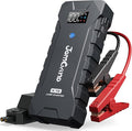 K15 Extremely Safe Jump Starter, 2500A Car Battery Jump Starter for Up to 8.0L Gas & 6.0L Diesel Engines, 12V Portable Jump Box with Jumper Cable, USB Charge, and 3 Mode Flashlight
