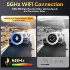 Dash Cam Front and Rear - 4K HD Dual Dash Camera for Cars, Built-in 5G WiFi GPS, 64GB Card, Dashcam with 3.2" IPS Screen, UHD
