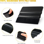 Gomake Vinyl Wrap Tool Set Window Tint Kit,Window Tint Tools Small Rubber Squeegee, Car Window Tint Application Kit,Vinyl Wrap Tools Felt Squeegee for Car Wrapping,Window Cleaning