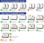 Foneso Car Seat Covers, 100% Breathable with Composite Sponge Inside, Airbag Compatible Universal Fit Accessories Auto for Ca