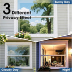 Coavas One Way Privacy Window Film, Sun Blocking Reflective Window Film See Out Not in, Heat Control Window Tint for Home, Anti UV Static Cling for Windows Office Door (Green, 23.6 x 78.7 inches)