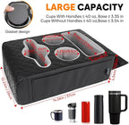 Back Seat Cup Holder for Car, Truck Bed Organizer, Car Truck Boat Organizer, Couch Cup Holder Expander Tray Holds Fit for Coffee Drink Food Snacks Remote with Side Pockets