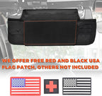 Sun Visor Organizer Compatible with Wrangler JL & JT 2018-2025, Driver's Side Front Tactical Visor Storage Molle Webbing Visor Storage, car Sunglasses Clip, Multi-Pocket
