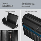 Spigen Trunk Organizer Collapsible Heavy Duty Foldable with Lid for SUV, Model Y juniper (2025/26),