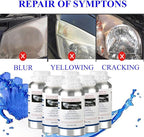 ROYWOO Car Headlight Restoration Liquid 600ml (800g), Auto Headlight Scratch Restoring Fluid, Headlight Lens Polish Repair Liquid for Repair of Scratch,Yellowed, Haze, Cracked Headlamp