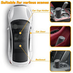 Car Trash Can Bin with Lid, Leakproof Garbage Can for Vehicle, Mini Trash Bin with 90 Attached Trash Bags, Easy to Clean Cup Holder Trash Can for Car, Home, Office