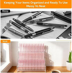 144-Slots Pen Holder for Craft Shows,3-Tier Acrylic Pen Display Stand Holders for Vendors,12mm Beadable Pens Display Beaded P