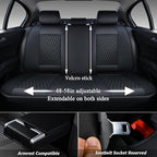 Coverado Rear Seat Covers, Leather Seat Cover for Car, Universal Waterproof Automotive Seat Cushion Protector for Most Cars T