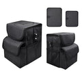 Car Trash Can，Two-Pack Large and Small Combination Hanging Detachable Foldable Car Trash Can，100% Waterproof Suitable for SUV, Sedan, Truck Multi-Purpose Storage Box