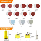 149pcs 1inch Sandpaper 40-7000grit Sanding Disc with Polishing Buffing Wheel Set Shank Backing Pad,Polishing Pads and Bufferi