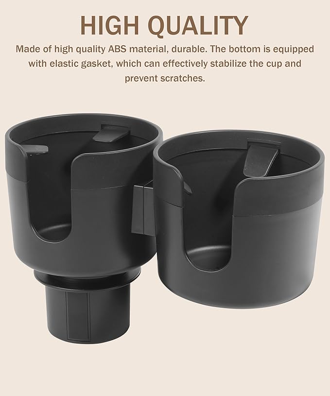 bylikeho 2-in-1 Cup Holder Expander,Multifunctional Car Cup Holder Expander Adapter for Car with Expandable Insert, Fits Yeti