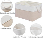 15x11x9.5 Inch Storage Baskets for Shelves,3 Pack Storage Bins，Foldable Organizer Boxes, Decorative Storage Basket for Organi