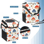 Car Trash Can – Multi-Purpose, Lightweight and Portable with Durable Water-Resistant Coating, No Installation Required, Practical and Ample Capacity, Variety of Colors.Mushroom