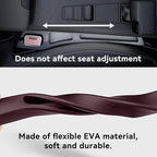Car Seat Gap Filler Organizer, 2PCS Multifunctional Vehicle Fill Gap Blocker with Storage Slot Between Seat & Console, Anti-Drop Auto Interior Organization, Universal Fit (Red)