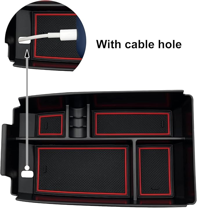 Center Console Organizer Interior Storage Box Fits for Ford Escape 2020 2021 2022 2023 2024 2025 and 2021 2022 2023 2024 2025