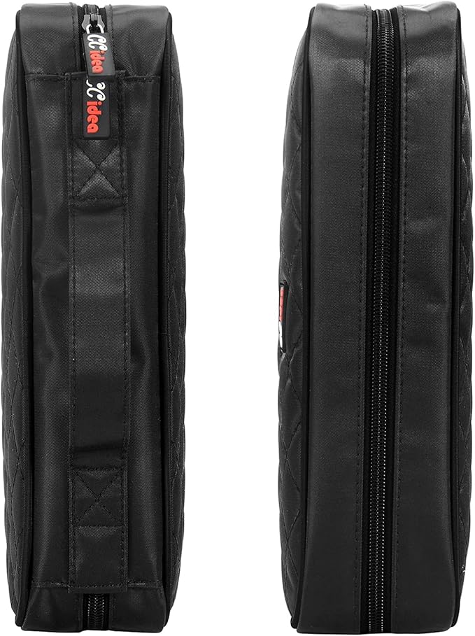 CCidea 96 Capacity CD/DVD Case Holder Portable Wallet Disc Storage Binder for Car, Home, Travel (96-Black) Specials