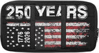 250th Anniversary of US Visor Storage Bag Car Visor Pocket Wallet Pouch with Multi-Pocket Vehicle Sunshade Storage Bag with Zipper for SUV Truck Van