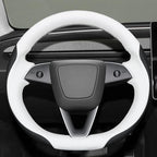MEWANT DIY Stitching Steering Wheel Cover Wrap for Tesla Model 3 Highland 2023-2025/Model Y 2025 Highland for Tesla Model 3/Model Y Accessories(3D Style)