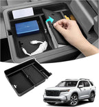 Center Console Hidden Box Organizer Compatible with Honda 2023-2025 2026 Pilot & 2024-2026 Passport & 2024 2025 Ridgeline Interior Accessories Insert Armrest Hidden Organizer Tray