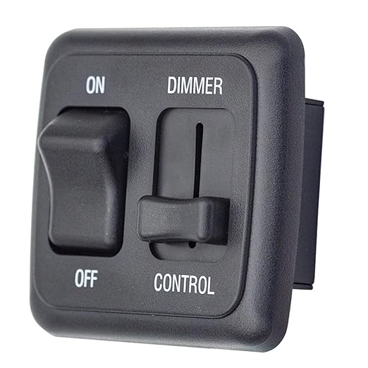 RV 12V DC Toggle Switch with High Side Dimmer Control for LED, Halogen, Incandescent - RV, Auto, Truck, Marine, and Strip Lighting