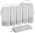 BAGSMART 6 Set /4 Set/2 Set Compression Packing Cubes for Travel, Lightweight Luggage Organizer Bags, Durable Space Saver Bag