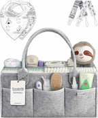 PUTSKA Baby Diaper Caddy Organizer Nursery Basket Set Baby Basket Gift Registry Baby Shower List Baby Must Haves Essentials N