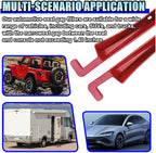 2PCS Car Seat Gap Filler Organizer, No-Drop Seat Gap Storage Box Inserts with Phone Holder, Storage Plug Stopper Fill Gap Between Seat and Console, Universal Car Accessories for SUV Truck (Red)