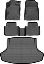 Auxko All Weather Floor & Cargo Mat for Honda Civic Sedan 2026 2025-2022 (Not for Hatchback or Hybrid) TPE Rubber Liners Set All Season Guard Odorless Anti-Slip Floor Mats Trunk Mat