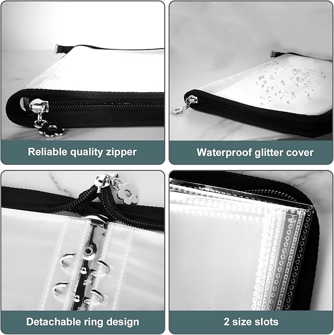 Travel Jewelry Organizer Transparent Jewelry Storage Book Set with Anti-oxidation Pocket Traveling Necklace Earring Organizer