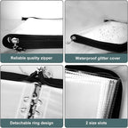 Travel Jewelry Organizer Transparent Jewelry Storage Book Set with Anti-oxidation Pocket Traveling Necklace Earring Organizer