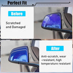 Jaronx Compatible with Tesla Model Y Side Mirror Cover Replacement 2020 2021 2022 2023 2024, Right Passenger Side Blue Door Wing Rearview Mirrors CoverCap for Tesla Model Y Accessories
