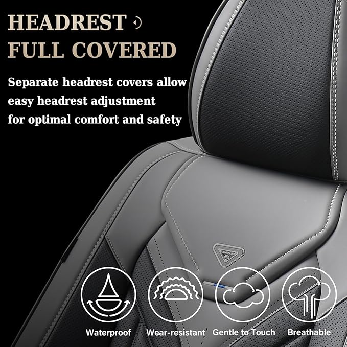 Coverado Seat Covers, Car Seat Covers Front Seats, Leather Seat Covers for Cars, Automotive Seat Covers Car Seat Protector Ca
