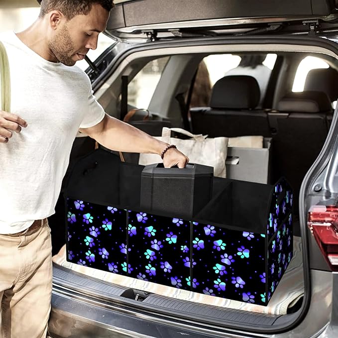 Galaxy Collapsible Trunk Organizer Automotive Storage Car Multicompartment Large Capacity