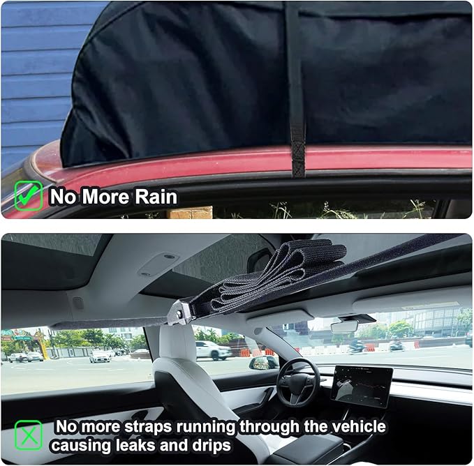 6pcs Rooftop Cargo Tie Down Hook Straps, Car Roof Cargo Carrier Door Hooks Car Door Hook Straps, Attaches to Car Door Frame, Car Door Cargo Hooks for Most Cars, Strapping Any Car Roof Luggage