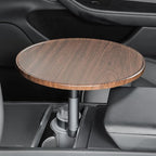 Car Tray Table for Laptop & Eating – 360° Rotating Birch Car Desk, Steering Wheel Tray & Cup Holder Table, Car Desk for Laptop, Compatible with Sedans, SUV, Truck, RV (E)