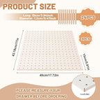 3 Pcs Wood Pegboard Drawer Organizer with 24 Pegs Wooden Peg Board Drawer Shelf Organizer Adjustable Peg System for Dishes Pl