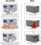 Fireproof Document Box, Fireproof Organizer Safe Box with Lock, Portable Office Storage Cabinet for Hanging Letter/Legal Size