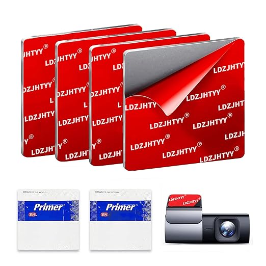36pcs Heat Resistant Double-Sided Adhesive Pads, Square 2" Double Sided Tape Heavy Duty, Dashboard Sticker Pads for Car Phone Holder Mount & Dash Cam with Adhesion Promoter