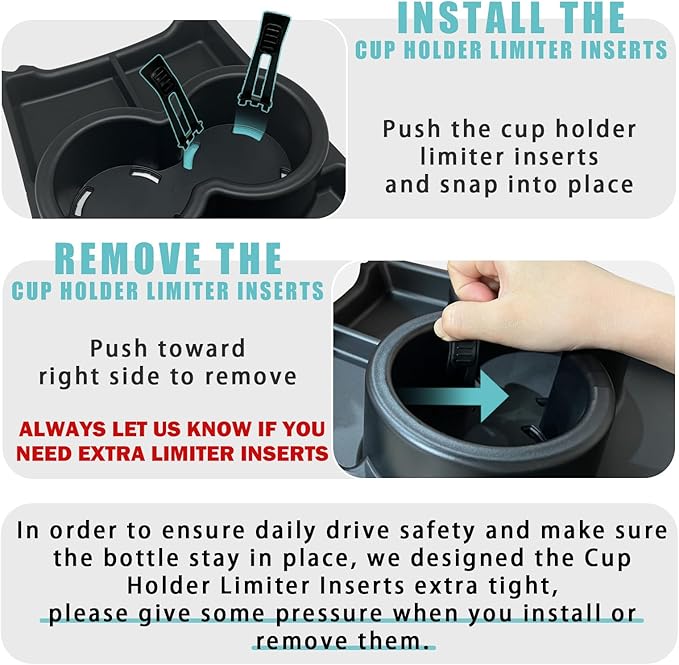 BestEvMod Upgraded V3 Armrest Storage Box and Cup Holder Lower Center Console Organizer Tray with PVC Trim Removable Coin Holder Compatible with Rivian R1T/R1S 2022-2024 (V3 Console+Lower Tray Black)