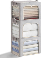combocube 4 Pack Comforter Storage Bag and 3 Pack Clothes Storage Bins
