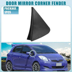 Front Right Door Mirror Corner mudguard Triangle Cover Trim No.60117-0D100 Rearview Triangle Trim Panel for Toyota Yaris 2007-2011 Plastic Black