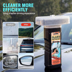 Windshield Oil Film Remover, Car Glass Cleaner Tool for Windshield & Windows, Remove Water Spots, Rain Marks, Haze & Grime, A
