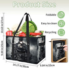 Reusable Grocery Bag Foldable Shopping Tote Bag with Handles Reusable Shopping Bags Large Kitchen Grocery Bags