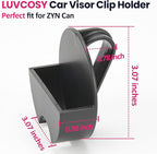 2 Packs Car Visor Holder Clip Compatible with ZYN Pouches Can | Holster Clip for ZYN | Belt/Car Sun Visor Accessory | Useful Pouch Holder for On-The-Go Use | Gift for Father‘s Day