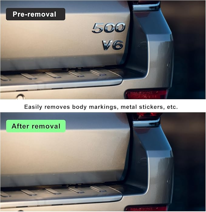 Emblem Removal Tool, Aluminum Alloy Car Surface Logo Plate Line Remover Tool with Replacement PE Cables, Line Remover for Eas