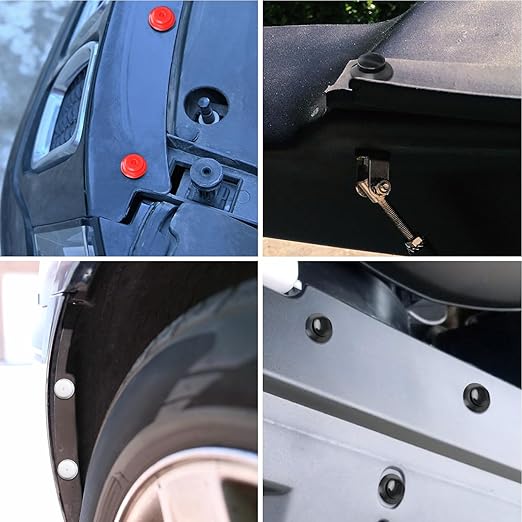 GOOACC 1125Pcs Bumper Clips Car Retainer Clips - 26 Most Popular Sizes Plastic Push Rivets Fender Clips Door Trim Panel Clip 
