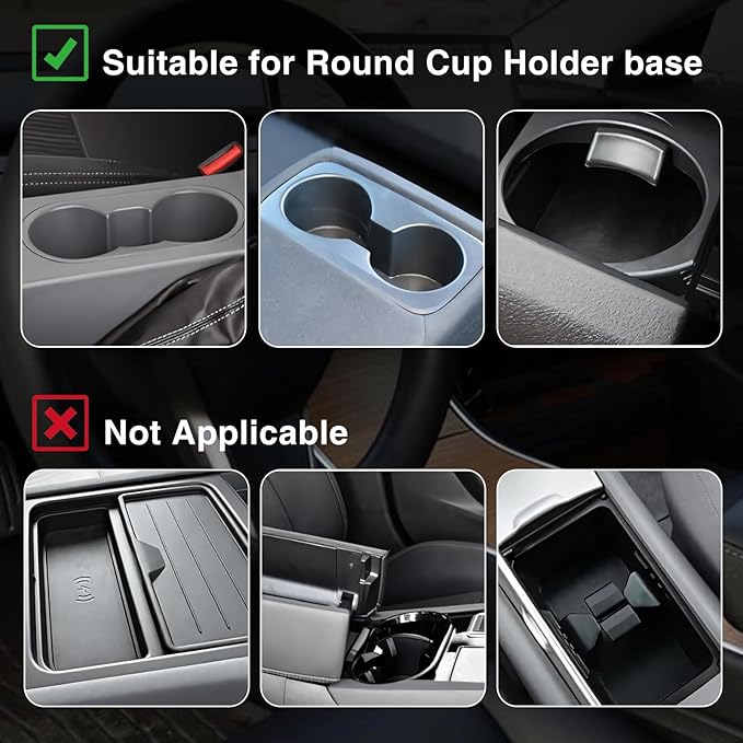 Car Cup Holder Expander Expandable Cup Holder for Car Universal fit Stanley Yeti Water Bottle Large Cups 14/24/36/46oz Cup Holder Extender