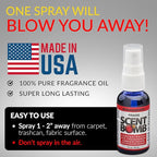 Scent Bomb Air Freshener Spray, Long-Lasting Odor Eliminator - Effective Deodorizer for Home & Car, Fresh Room Spray for Kitc